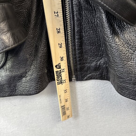 Vintage Wilsons Leather Jacket Mens Size‎ XXL Black Biker Bomber Rock Punk Heavy - Picture 5 of 15